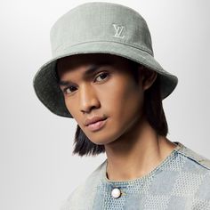 LOUIS VUITTON® - Everyday Reversible Bucket Hat - Water Green Designer Spring Bucket Hat With Short Brim, Designer Bucket Hat For Spring, Green Reversible Bucket Hat With Short Brim, Reversible Cotton Bucket Hat, Green Reversible Cotton Bucket Hat, Bucket Hat Louis Vuitton, Louis Vuitton Bucket Pm, Stole Scarf, Spring Sandals