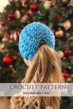 "** THIS IS A CROCHET PATTERN TO HELP YOU MAKE YOUR OWN LOW PONYTAIL HAT** You will not receive anything in the mail. If you'd like me to make you a low ponytail hat, click here: https://www.etsy.com/listing/560170752/ and choose your made-to-order options! Now there's an exciting solution for women who love to wear a low pony or low bun! No more cold ears because you can't get a hat over your ponytail and no more cone head from stretching your hat over your low bun! Made with a Twist, the desig Ponytail Hat Pattern, Bun Hat Crochet Pattern, Messy Bun Hat Pattern, Cone Head, Ribbed Hat, Fingerless Gloves Crochet Pattern, Crochet Gloves Pattern, Ponytail Beanie, Messy Bun Hat