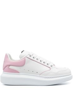 white/light pink calf leather smoothing finish panelled design tonal stitching round toe logo-print tongue contrasting border perforated detailing contrasting branded heel counter branded leather insole chunky rubber sole front lace-up fastening We've partnered with Good On You — an independent agency that rates how brands perform in relation to their impact on the planet, people and animals, with a multi-criteria rating simplified to a five points scale. In order to be awarded our conscious lab Modern Leather Chunky Sneakers With Perforated Toe, Modern Leather Chunky Sneakers With Perforated Toe Box, Pink Leather Platform Sneakers With Rubber Sole, Pink Leather Low-top Platform Sneakers, Pink Leather Platform Sneakers For Streetwear, Pink Leather Platform Sneakers With Round Toe, High-top Platform Sneakers With Contrasting Heel Counter, High-top Platform Sneakers With Contrasting Heel, Pink Leather Chunky Sneakers With Rubber Sole