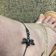 Dainty Handmade Adjustable Anklets, Handmade Dainty Adjustable Anklets, Handmade Adjustable Dainty Anklets, Adjustable Anklets For Gifts, Dragonfly Bracelet, Beautiful Dragon, Personalized Notes, Antique Roses, Antique Gold