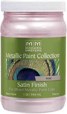 metallic paint collection satin finish rose