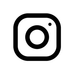 the instagram logo is black and white