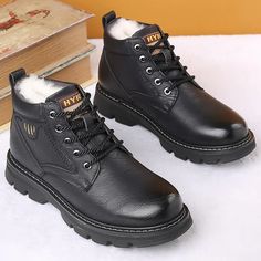 USS Shoes Heracles Men's Winter Boots | ussshoes.com – USS® Shoes Working Boots, Men Ankle Boots, Comfortable Ankle Boots, Leather Snow Boots, Business Casual Shoes, Casual Ankle Boots, Warm Snow Boots, Fashionable Snow Boots, Mens Winter Boots