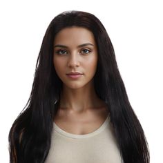 Black straight long hair for Women with stylish designs and outstanding looks. Made of Real Human Hair, soft touch, and natural looking, just like your own real hair. Human wig for Women with very stylish designs and pretty looks, make you more beautiful and confident, you will get tons of compliments with this Hair Wig. Different hairstyles and colors can show different sides of you in various occasions or parties, and build a more confident self. Due to manual measurement, please allow an erro Long Hair For Women, Hairstyles And Colors, Straight Long Hair, Pretty Looks, Long Hair Wigs, Black Hair With Highlights, Human Wigs, Synthetic Hair Extensions, Real Hair