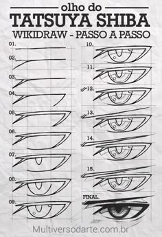 the different types of eyes and how they are used to draw them in this drawing book