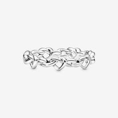 Knotted Hearts Band Ring | Romantic Jewelry | Pandora US | Sterling silver | Pandora US Pandora Knotted Heart Ring, Bestie Rings, Pandora Rings Heart, Jesus Ring, Royal Chain, F1 Wags, Ring Stacks, Pandora Jewelry Rings, Heart Band