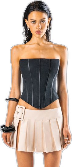 Stretch Corset With Built-in Bra For Club, Black Fitted Bodice Corset For Club, Stretch Boned Bodice Corset For Club, Fitted Bandage Corset Belt, Overbust Boned Corset For Club, Overbust Boning Corset For Club, Chic Stretch Corset For Club, Fitted Bandage Corset For Club Wear, Bandage Stretch Corset For Night Out