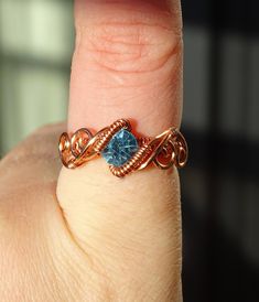 Freeform elegand copper ring with cubic zirconia!  This specific ring is in US size 5. You don't know your ring size? No problem! Click on the link to convert your size ring to other country standards. http://www.ringsizes.co or you can ask me and i will make the conversion for you! You may also like https://www.etsy.com/listing/660872947 Rings may vary a little due to their handmade nature. You will receive your ring in a lovely ivory magnetic box to secure your jewel's safety. If you have any Cheap Wire Wrapped Ring Jewelry, Simple Wire Rings Western, Luxury Handmade Rings For Gift, Handmade Rings Wire Novica, Cheap Silver Wire Wrapped Rings, Wire Wrapped Gold Rings, Wire Wrapped Rings For Him, Wire Wrapped Rings Tutorial Heart, Luxury Handmade Rings As A Gift