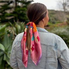 PRODUCT DETAILS This silk-like scarf is decorated with a fashionable pattern that can be worn in many ways. Elegantly drape it around your neck or fashionably use as a head scarf. Any way, this scarf will add a stylish accent to any outfit. This scarf also makes a lovely gift for any occasion. FEATURES Finished edge Watercolor pansies pattern with solid border Approximate size 24" x 24" Watercolor Pansies, Essential Oils For Laundry, Watercolor Scarf, Seasonal Candles, Laptop Tote Bag, Printed Scarf, Pet Fashion, Pet Holiday, Beauty Gift Sets