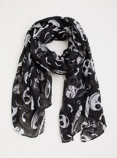 A lightweight oblong scarf is covered in your favorite Nightmare Before Christmas characters. 85” L x 27” W. Polyester. Hand wash; dry flat. Imported. The best plus size women's disney jack sally all over oblong scarf scarves in multi. Torrid is your destination for cozy fall and winter clothes to keep you warm and comfortable. Torrid is your destination for plus size The Nightmare Before Christmas merchandise. Nightmare Before Christmas Merchandise, Nightmare Before Christmas Characters, Bday Wishlist, Christmas Merchandise, Badass Outfit, New Street Style, Active Outfits, Jack And Sally, Fitted Wedding Dress