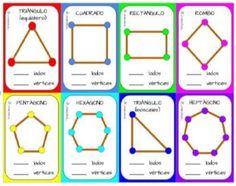 different types of lines and shapes in spanish