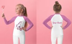 Protect the little ones from the elements with this colorful kids rash guard. Its sun-protective fabric and long body and sleeves make it perfect for running around on the beach, or just being active indoors.  * 82% polyester, 18% spandex * 38-40 UPF * Fitted design * Very soft four-way stretch fabric that stretches and recovers on the cross and lengthwise grains * Comfortable longer body and sleeves * Overlock, flatseam and coverstitch * Blank product components sourced from China Long Sleeve Swimwear With Upf 50+ For Play, Casual Rash Guard With Uv Protection For Playwear, Long Sleeve Rash Guard For Summer Playwear, Long Sleeve Rash Guard With Uv Protection For Playwear, White Sports Rash Guard With Uv Protection, Sports Rash Guard With Uv Protection In White, White Stretch Rash Guard For Swimming, Fitted White Rash Guard With Uv Protection, White Stretch Rash Guard With Upf 50+