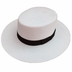 White Panama Flat Top Boater Porkpie Crown Fedora Wool Hat for Men Women - SolaceConnect.com Fedora Hat Women, Hat For Men, Dew Drops, Preppy Look, Hat For Man, Solid Pattern, Cool Hats, Flats Top, Fedora Hat