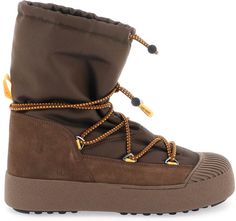 BROWN MOON BOOT  MTRACK POLAR BOOTS Moon Boot, Hiking Fashion, Moon Boots, Prada Designer, Balenciaga Designer, Stay Cozy, Brown Boots, Water Repellent, Luxury Bags