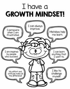 i have a growth mindset coloring page