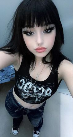 Makeup Emo, Fete Emo, E Girl Makeup, Y2k Makeup, E Girl Aesthetic, Alt Makeup, Cute Goth, Alt Girls, Skandinavian Fashion