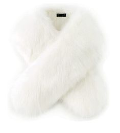 Women's Faux Fur Shawl Wraps for Winter Bridal Wedding Cover Up - White Imported Hand Wash Only Tips: Hand Wash Only. Blow the scarf with hot wind or shake it to make it fluffy when you received the item. Quality Material: 100% Synthetic, High quality faux fur, keep you glamorous at all times. Sizing Guide: Length 53.9"/137cm; Width 5.9"/15cm Design: Classic and elegant with 3 different ways to wear. Pass it through the hidden hole and around your neck, simply put it over one shoulder or wear it White Faux Fur Shawl, Faux Fur Shawl, Vegas Party, Fur Wrap, Fur Shawl, Shake It, White Fur, Wool Shawl, White Faux Fur