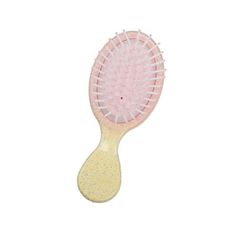 Vocoste Mini Travel Hair Brush Gradient Detangler Brush for Wet and Dry Hair Paddle Brush for Women Men Pink The bristles are kinder to the hair with less breakage and can be used as a detangling brush for all hair types. The specially designed ventilation holes are to help the circulation of air, and fit the scalp during grooming.Round ball-ended bristles glide smoothly through hair, and massage the scalp. The small mini-size brush can be put in a makeup bag, enjoy the mini hair brush when trav Mini Hair Brush, Detangler Brush, Travel Hair, Travel Hairstyles, Paddle Brush, Detangling Brush, Dry Hair, Wet And Dry, Hair Brush