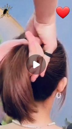 Easy Way To Style Long Hair, Thick Hair Ponytail Hacks, Dressy Ponytail Hairstyles For Medium Length, Easy Bun Hairstyles Medium Length, Chignon Alto Tutorial, Hairstyles For Every Hair Type, How To Do An Updo Yourself, Cute Ponytail Styles, Fedtforbrændende Mad