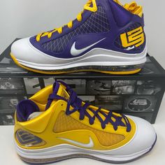 Brand New Nike Lebron 7 Media Day. These Shoes Released And Sold Out Instantly. These Are Super Hard To Acquire. Perfect Shoe For The Summer And If Your A Lakers Fan. Yellow Low-top Basketball Shoes With Air Max Cushioning, Yellow Lace-up Basketball Shoes With Air Max Cushioning, Nike Yellow Basketball Shoes With Air Max Cushioning, Yellow Basketball Sneakers With Boost Midsole, Sporty Yellow Basketball Shoes With Air Max Cushioning, Yellow Sporty Basketball Sneakers, Yellow Sporty Sneakers For Basketball, Yellow Basketball Shoes With Air Max Cushioning, Nike Yellow Basketball Shoes