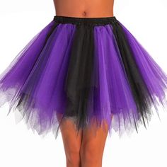 PRICES MAY VARY. Tutu skirts for women with a comfortable elastic crochet waistband are made of 5 layered soft polyester tulle for a a layered look or a single row. Fluffy tutu skirt looks full and can show a swollen and flowing beauty. Women's petticoat length 20.5 inches, elastic waistband stretches from 29.5 relaxed to 47.2 inches fully stretched. Bubble skirt with lightweight, durably and stretchy fits most adult women and girls. Dance skirt available in 5 colors, black red, black orange, bl Tutu Skirts For Women, Elastic Crochet, Crochet Waistband, Tutu Skirt Women, Dance Skirts, Classic Halloween Costumes, Tutu Skirts, Running Skirts, Princess Skirt