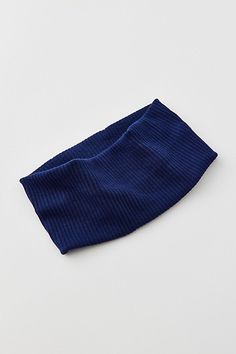 Essential wide knit headband in a soft and stretchy ribbed knit finish. Features Ribbed soft headband Soft and stretchy wide headband Ultra-soft ribbed finish Content + Care 100% Polyester Hand wash Imported | Ribbed Soft Headband in Pageant Blue, Women's at Urban Outfitters Brandy Melville Headband, Cloth Headbands, Denim Headband, Headband Outfit, Blue Headband, Knitted Headband, Knit Headband, Soft Headbands, Stretch Headband