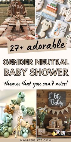 gender neutral baby shower ideas