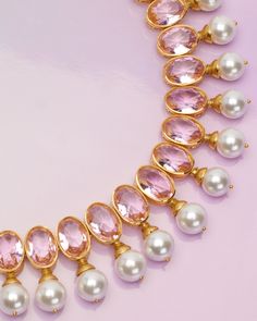 Bold and feminine, the Gia Statement Necklace is soft and feminine. Pairs perfectly with our Gia Earrings in Crystal Rose or Hadley Tear Drop Earrings in Crystal Rose. • Gold plated• Faceted clear crystal glass and faux white pearl• Width: 5.5"; height: 1.125"• Slide tie closure for adjustable size• 1.9 oz• Zinc free• Includes a NicoBlu gift bag (prints and colors vary)• Made in India Crystal Aquamarine, Casual Luxe, Crystal Rose, White Pearl, Teardrop Earrings, Clear Crystal, Blue Glass, Crystal Glass, Pearl White