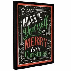 a black and red christmas card with the words have yourself merry