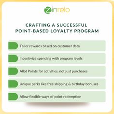 the info sheet for creating a successful point - based loyalty program