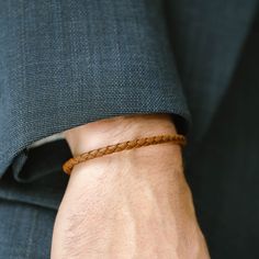 Made from soft, spongy nappa leather, Luke Landon is a comfortable accessory to wear - whether you display it on its own, or stack it with similar high-quality bracelets. One thing is certain - he is the style accessory that you have been looking for!- WIDTH: 4 mm- MATERIAL TYPE: 100% genuine nappa leather- CLASP COLOR: Brushed silver- CLASP MATERIAL: 316L stainless steel- CLASP TYPE: Magnetic Everyday Leather Wristband With Leather Strap, Everyday Leather Wristband With Strap, Everyday Leather Wristband, Modern Brown Bracelets For Formal Occasion, Everyday Leather Wristband With Bracelet Strap, Modern Brown Leather Bracelet With Wrist Strap, Modern Leather Braided Bracelet For Everyday, Adjustable Leather Wristband For Everyday, Classic Leather Bracelets For Everyday