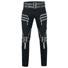 Introducing the Men's Black Denim Gothic Hippie Raver Pants, a bold and edgy statement piece combining gothic, punk, and raver styles. Designed with a slim fit and cargo-inspired details, these pants are perfect for standing out in any crowd. Key Features: Material: Made from durable black denim for long-lasting wear Fit: Slim fit design that contours to the body while maintaining comfort and mobility Punk Aesthetic: Gothic and punk-inspired with buckle accents for added edge Cargo Style: Functi Rockstar Pants, Gothic Hippie, Punk Aesthetic, Punk Inspiration, Long Jeans, Pocket Pants, Alternative Fashion, Black Denim, Fashion Lover