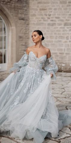 30 Colored Wedding Dresses For A Stylish Bride ❤ Say yes to a colored wedding dress that matches your unique style! #coloredweddingdresses #colourfulweddingdresses #weddingdressescolored #colorfulweddingdresses #nontraditionalweddingdresses #weddingdresses