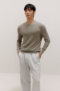 A timeless, versatile cool-weather style staple, our Men’s Knitted Sweater is made from 100% wool to be a cozy essential and pair well with anything – in one day you can wear it over any shirt for a nice work-from-home outfit, then layer on a jacket as you head out for a casual evening event. Details Materials & Care Shipping & Returns • Long sleeve with classic crew neck, a cozy staple for your fall and winter wardrobe.• Made from genuine sheep's wool: soft, warm, yet breathable. Size M is 26.8 Cozy Outfit Men, Mens Knit Sweater, Work From Home Outfit, Casual Evening, Event Details, Men's Knit, Home Outfit, Steel Blue, Knitted Sweater