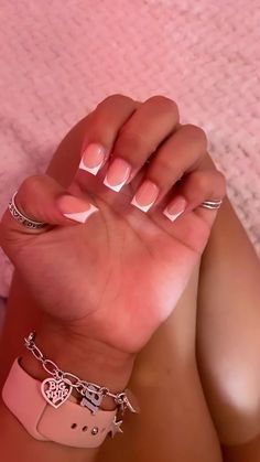 Acrylic Nails Short Medium Length, Nail Inspo For Short Square Nails, Athletic Length Acrylic Nails, Deep Smile French Nails Square, Nails Acrylic 10-11, Baddie Medium Nails Acrylic Designs, Finger Length Nails, Nail Ideas 12-13, Nail Ideas Mid Length Square