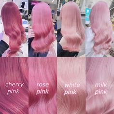 Hair Color Swatches, Pink Hair Dye, Cute Hair Colors, Dying My Hair, Hair Color Chart, 90s Hairstyles, Hair Color Pink