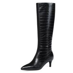 PRICES MAY VARY. Luxurious Comfort: Elevate your style with Abbleet's Stiletto Knee High Boots designed for fashionable women boots knee high. Featuring a comfortable insole that allows for prolonged wear. Perfect for those seeking fashion without compromising comfort. Seasonless Elegance: Designed for year-round wear, these boots boast a fashionable crocodile pattern, a pointed toe, and a slender heel. Whether at a party, wedding, or everyday life, these boots are your go-to choice for stylish Faux Leather Boots With Crocodile Pattern For Fall, Chic Crocodile Pattern Boots For Fall, Fall Faux Leather Boots With Crocodile Pattern, Pointed Toe Crocodile Pattern Boots For Work, Pointed Toe Boots With Crocodile Pattern For Work, Chic Winter Boots With Crocodile Pattern, Party Boots With Crocodile Pattern, Fall Crocodile Pattern Boots With Pointed Toe, Fitted High Heel Crocodile Pattern Boots