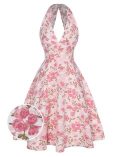 80s Floral Dress, Pink Vintage Outfits, 1950s Fashion Women, 80s Stuff, Retro Stage, Sunday Clothes, Retro Clothes, 1950s Fashion Dresses, Fashion Mom