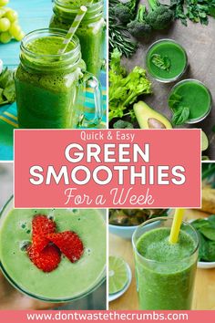 green smoothies for a week