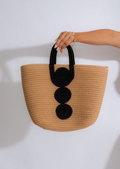 Beach's Day Handbag Nude, a stylish and spacious tote for summer outings Trendy Braided Jute Beach Bag, Black Woven Beach Bag Made Of Natural Fiber, Chic Braided Straw Bag For Beach Season, Chic Braided Straw Bag For Vacation, Black Woven Bucket Bag With Double Handle, Chic Braided Straw Bucket Bag, Trendy Braided Straw Tote Bag, Large Capacity Black Straw Bag For Travel, Large Capacity Black Straw Travel Bag