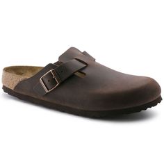 Birkenstock Men's Boston Habana Oiled Leather Habana (Men's Oversizes Available) - 7723691 - Tip Top Shoes Birkin Stocks, Birkenstock Boston Men, Birkenstock Men, Birkenstock Boston, Birkenstock Boston Clog, Leather Conditioner, Nubuck Leather, Natural Leather, Signature Style