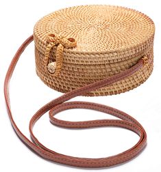 PRICES MAY VARY. Leather Imported Leather sole THE BEST HANDWOVEN ROUND RATTAN BAG YOU’LL NEED TO BUY!!! You want a Handwoven Round Rattan Bag! You have a strong desire to improve your lifestyle!  HANDWOVEN ROUND RATTAN BAG is a specially designed for people like you, who want to make a change in their life. It will help: ♥ If you are a fashionista, this is the best choice for you. This bag brings nature, unique and chic. ♥ AN UNFORGETTABLE GIFT FOR WOMEN: This is a unique gift handcrafted by Ar Brown Rattan Bags For Beach Season, Brown Straw Bag With Adjustable Strap For Vacation, Natural Rattan Bag For Beach Season, Natural Crossbody Shoulder Bag For Vacation, Natural Color Crossbody Shoulder Bag For Vacation, Brown Straw Bag With Bamboo Handle For Vacation, Brown Beach Bag With Bamboo Handle For Vacation, Brown Straw Bag With Bamboo Handle For Beach, Brown Bags With Bamboo Handle For Beach Season