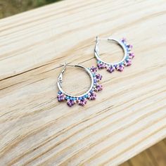 Add a splash of beachy colors to your summer!  Handmade hoop earrings created with fine glass seed beads in shades of Plum, Blush and Pink Lilac delicately woven onto Stainless Steel hoops.   💜 Everything at CyntheCreations is handmade with love - because you deserve to feel extraordinary! 💜  👉  Arrives in a gift box with bow, ready for giving. 🎁 👉  Measurements:  1 3/8 inches around. 👉  Lightweight and easy to wear 👉  304 Stainless Steel hoops 👉  Miyuki and Toho glass seed beads 👉  Thermally-fused extra strong thread For different colorways and styles, visit my shop:  https://www.etsy.com/shop/CyntheCreations ⭐  THINGS TO KNOW ABOUT BEADED JEWELRY:  While sealed for normal wear, glass beads are NOT WATERPROOF and should not be worn when swimming or bathing.     💜𝑫𝒆𝒔𝒊𝒈𝒏𝒆𝒅 Summer Hypoallergenic Multicolor Jewelry, Handmade Beaded Hoop Earrings For Beach, Handmade Hoop Beaded Earrings For Beach, Small Hoop Beaded Jewelry For Beach, Summer Purple Beaded Jewelry, Beach Hoop Earrings With Tiny Beads, Summer Beaded Earrings With Tiny Beads, Dangle Hoop Earrings With Tiny Beads For Beach, Summer Beach Hoop Earrings With Tiny Beads