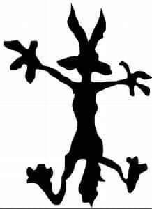 a black and white silhouette of a person with arms outstretched