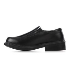 Synthetic leather upper with fabric lining, Easy slip-on entry, Fabric lined insole, Durable synthetic midsole and outsole | Boys' French Toast Little Kid & Big Kid Mike Dress Loafers in Black Size 13 - Little Kid Medium Slip-on Slip-resistant Closed Toe Loafers, Formal Slip-resistant Round Toe Loafers, Business Slip-resistant Round Toe Loafers, Formal Slip-on Slip-resistant Loafers, Synthetic Slip-on Oxfords With Round Toe, Slip-on Synthetic Oxfords With Round Toe, Business Slip-ons With Round Toe In Synthetic, Business Slip-ons With Round Toe, Synthetic, Slip-resistant Plain Toe Slip-ons For Formal Wear