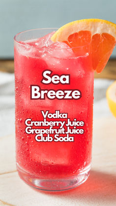 Sea Breeze Cocktails For The Beach, Pitcher Mixed Drinks, Sweet Drinks Alcohol, Refreshing Summer Drinks Alcohol, Sweet Cocktail Recipes, Fun Summer Drinks Alcohol, Alcoholic Drinks For A Party, Alcoholic Summer Drinks, Mixed Drinks Alcoholic