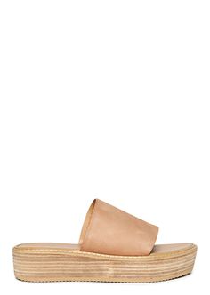 Slide into lasting comfort and style with the Elke slides. Designed with a caramel nubuck upper, a wide rounded open toe front with a contrasting raw wooden platform sole. Pair back with a dress or jeans for a slip-on-and-go essential. -Material: Leather upper, synthetic lining -Colour: Caramel coloured leather nubuck -Features: Platformed sole -Heel height: 4.5cm Thigh High Boots Flat, Block Heel Mule, Embellished Heels, Metallic Shoes, Bridal Heels, Tony Bianco, Metallic Heels, Bow Heels, Slingback Shoes