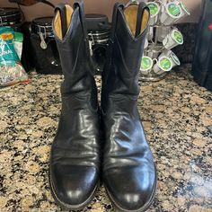 Great Condition No Box Justin Roper Boots, Roper Boots, Justin Boots, Boots Shoes, Black Boots, Shoes Mens, Men's Shoes, Shoe Boots, Man Shop