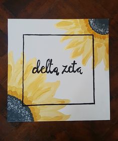 a piece of paper with the words delta, zita written on it