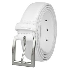 Gelante Genuine Leather Belts are made of high quality genuine leather, polished silver metal buckle and feather edging with topstitching. Our classic dress belts are simple elegant and carefully crafted, it's good for all sorts of occasions. Its comes in a Gift box and ready to be as a gift also. Size: Small (30-32).  Color: White.  Gender: male.  Age Group: adult. Dress Belts, Cowboy Belt, Belts For Men, Branded Belts, Belt Design, White Belt, Leather Dresses, Genuine Leather Belt, Classic Dress